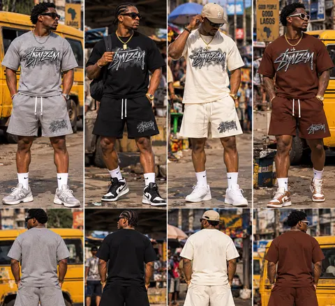 Collection and garment reference sheet for SYVZCM Signature Shorts Set